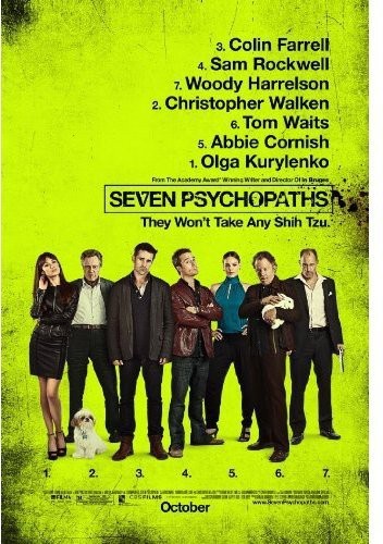 SEVEN PSYCHOPATHS - SEVEN PSYCHOPATHS ( DOLBY SUB WIDESCREEN) NEW BLURAY