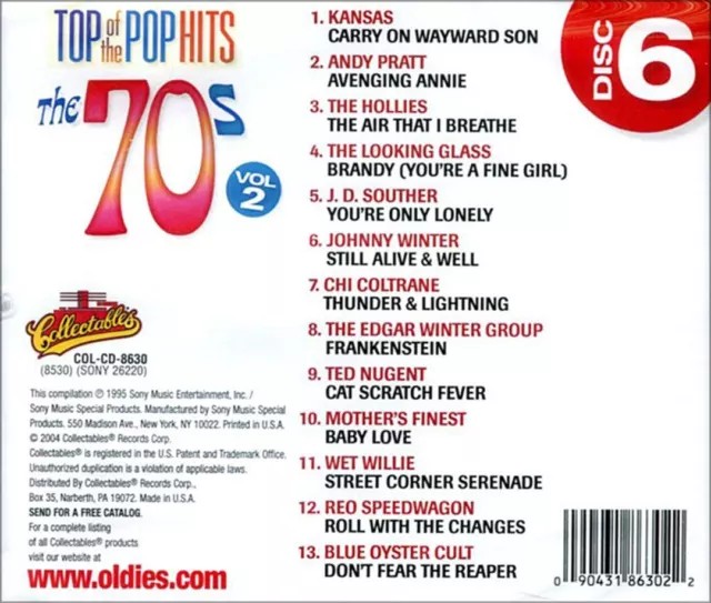 TOP OF THE POP HITS-THE 70S VOL 2 / VARIOUS NEW CD