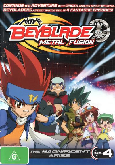 Beyblade Metal Fusion: Volume 4 - The Magnificent Aries New Dvd 