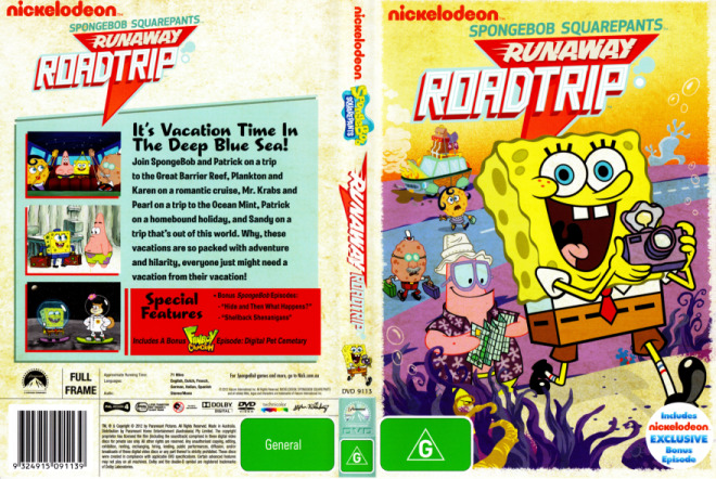 Spongebob Squarepants Spongebob'S Runaway Roadtrip 2012 NEW DVD ...