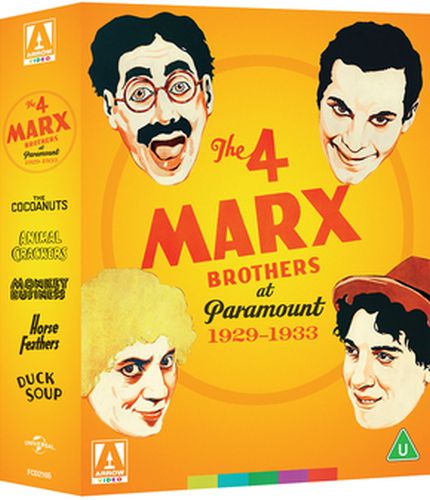 THE 4 MARX BROTHERS AT PARAMOUNT 1929 - 1933 (5 FILMS)  [UK] NEW BLURAY