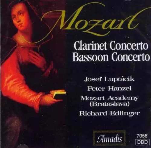 MOZART / LUPTACIK / HANZEL / EDLINGER - CLARINET & BASSOON CONCERTOS NEW CD