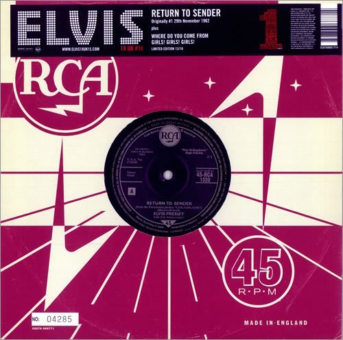 ELVIS PRESLEY - RETURN TO SENDER NEW VINYL ELVIS PRESLEY - RETURN TO SENDER NEW VINYL