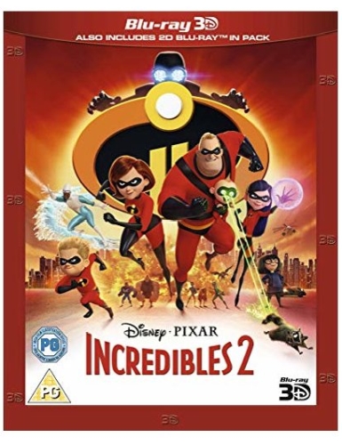 THE INCREDIBLES 2 3D + 2D   [UK] NEW  BLURAY